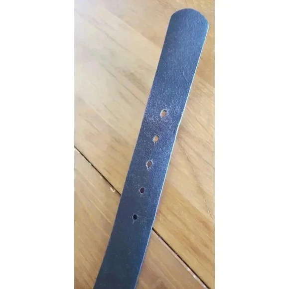 Genuine leather Fossil belt mens size 38 brown with silver stainless steel buckl - Picture 6 of 6